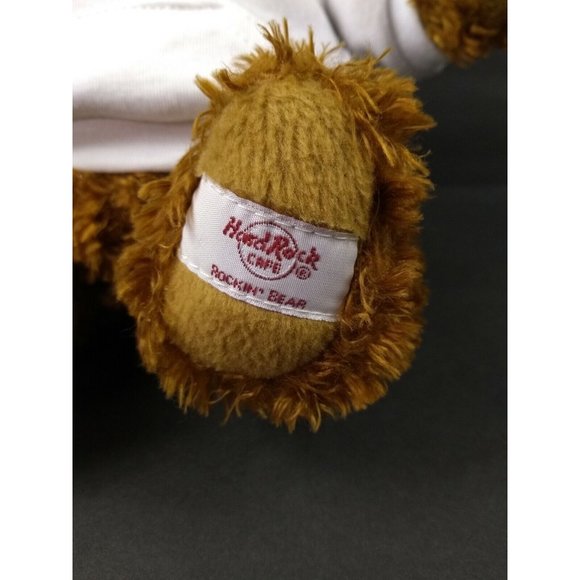Hard Rock Cafe Paris 9" CLASSIC Teddy Bear w/ Hoodie Plush Stuffed Animal NWT - Picture 2 of 12